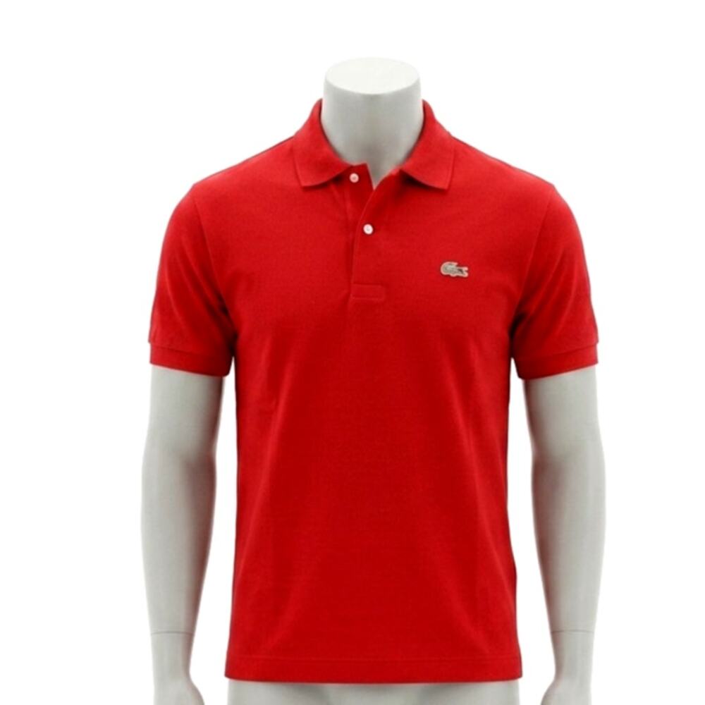 Lacoste Men's Red Classic Fit Pique Polo Shirt Size 8 3XL Short Sleeve
